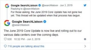 Google june 2019 core update