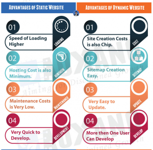 Static and dynamic website