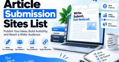 article submission sites list